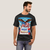 トランプシャツアメリカ国旗のチームMurica MAGA Tシャツ (正面フル)