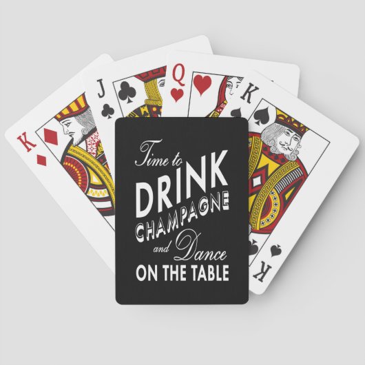 トランプシャンパンを飲む時間 トランプ (裏面)