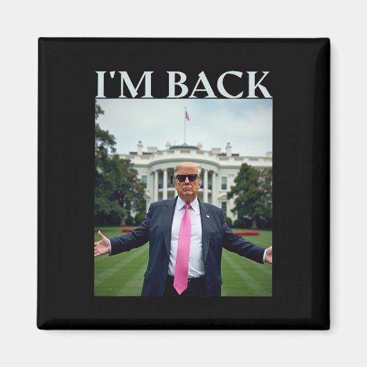 トランプシャ男性へツ2025 マグネット (正面)