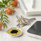 トランプシルエットキーチェーン キーホルダー (側面)