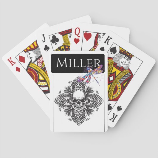 トランプスカルトンフライイラストレーション トランプ (裏面)