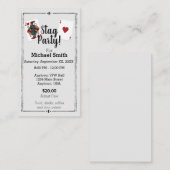 トランプスタグパーティーチケット 名刺 (正面/裏面)