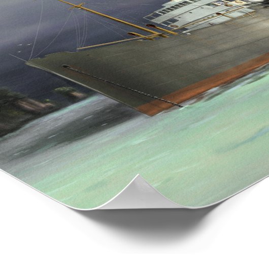 トランプスティーマー航海のアート ポスター (角)