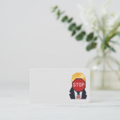 トランプストップビジネスカード 名刺 (スタンド正面)