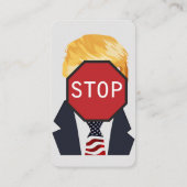 トランプストップビジネスカード 名刺 (裏面)