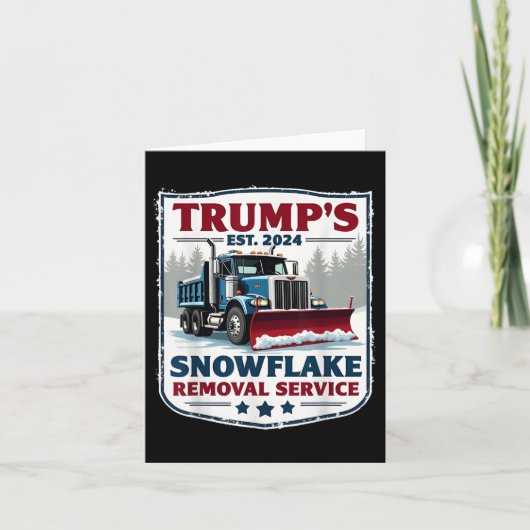 トランプスノーフレーク除去サービスおもしろいトランプ2024 カード (正面)