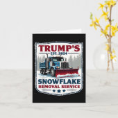 トランプスノーフレーク除去サービスおもしろいトランプ2024 カード (黄色い花)