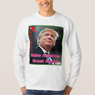 トランプスローガン基本長袖Tシャツ Tシャツ
