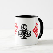 トランプスーツ記号 マグカップ (正面右)