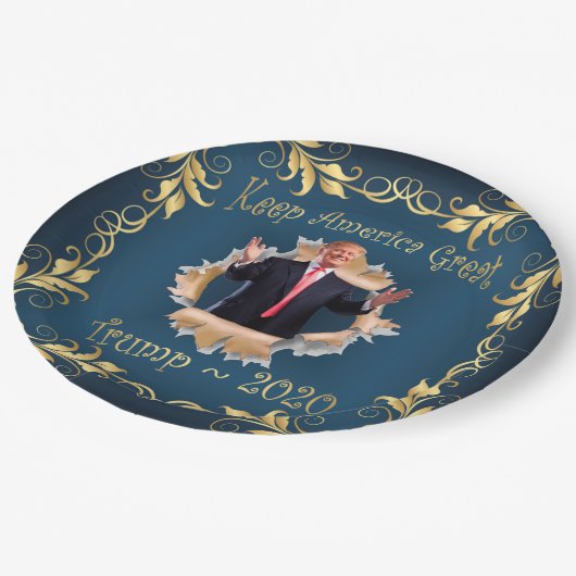 トランプスーベニアブレークアウト記念紙プレート ペーパープレート (アングル)