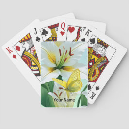 トランプズホワイトリリー、イエローバタフライ トランプ