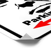 トランプゾーンの駐車標識 ポスター (角)