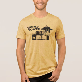 トランプタワー (ライト背景に黒) Tシャツ