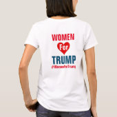 トランプタンク#WomenForTrumpトップ用の女性 Tシャツ (裏面)