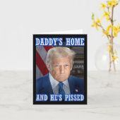 トランプダディのホーム彼はEd 2025就任式ポート カード (黄色い花)