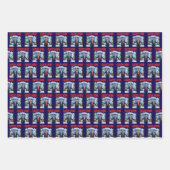 トランプダディズホームホワイトハウスギフトラップ ラッピングペーパーシート (正面3)