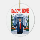 トランプダディズホームホワイトハウスギフト セラミックオーナメント (左)