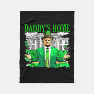 トランプダディズホームホワイトハウスSt patricks day2025 フリースブランケット