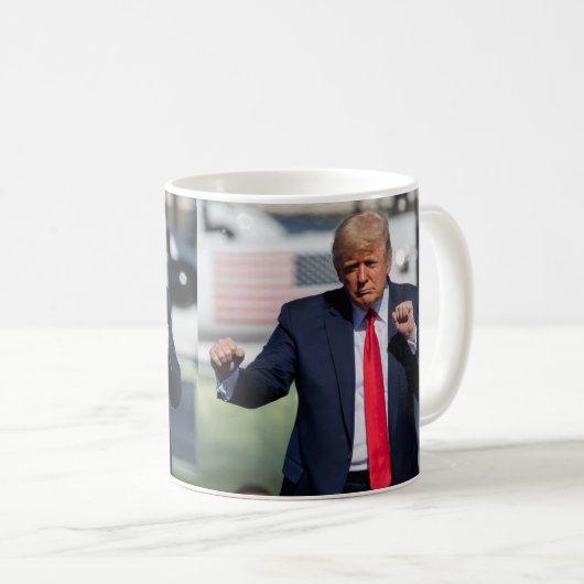 トランプダンおもしろいス コーヒーマグカップ (正面右)