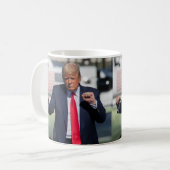 トランプダンおもしろいス コーヒーマグカップ (正面左)