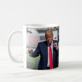トランプダンおもしろいス コーヒーマグカップ (左)