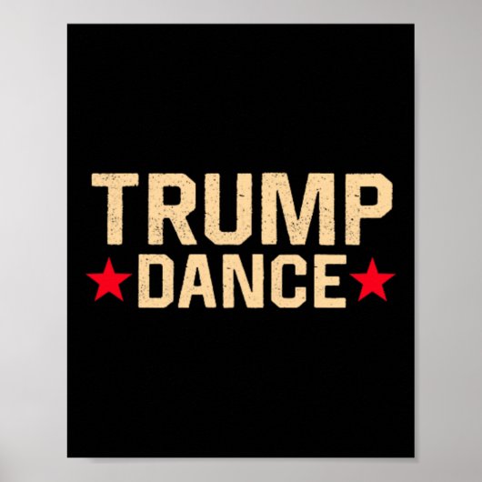 トランプダンス2024 Qr 4547トランプおもしろい踊りコード ポスター (正面)
