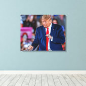 トランプダンス 面白い キャンバスプリント (インサイチュ (ウッドフロア))