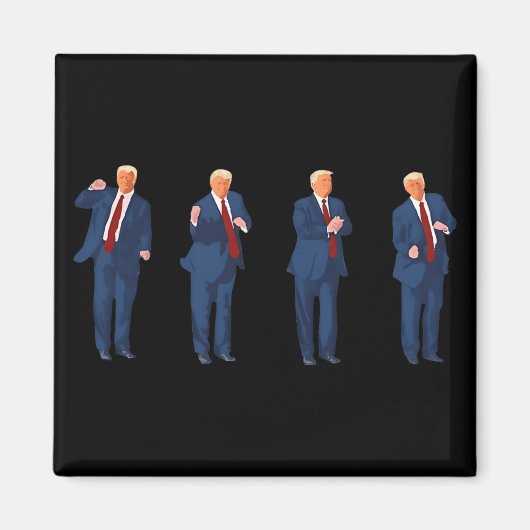 トランプダンス 4th Of July トランプ 2025 マグネット (正面)