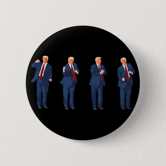 トランプダンス 4th Of July トランプ 2025 缶バッジ (正面)