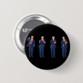 トランプダンス 4th Of July トランプ 2025 缶バッジ (正面&裏面)