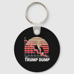 トランプダンプ おもしろい アンチトランプ 株式市場の暴落 キーホルダー