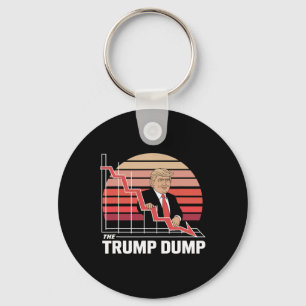 トランプダンプ おもしろ 嫌トランプ 株式市場の暴落 キーホルダー