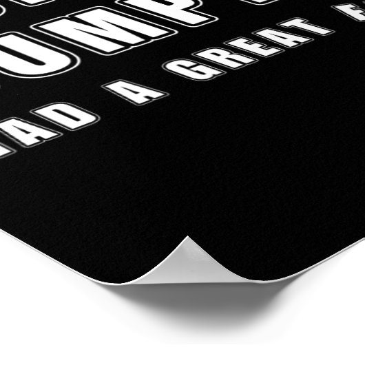 トランプティは秋ユーモア素晴らしアンチTをおもしろい持っていた ポスター (角)