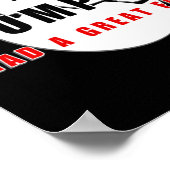 トランプティは素晴らし秋の割れた卵をおもしろい持った ポスター (角)