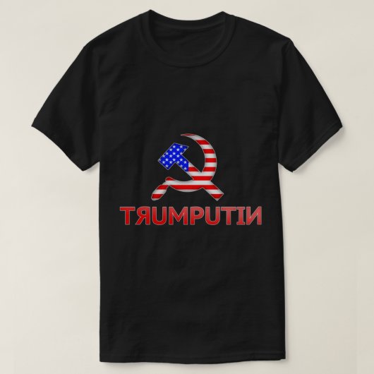 トランプティントランプとプーチンが装着 Tシャツ (デザイン正面)