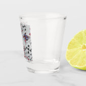 トランプトランプのポーカーゲームクイーンキング ショットグラス (右)