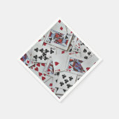 トランプトランプのポーカーゲームクイーンキング スタンダードカクテルナプキン (角)