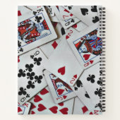 トランプトランプのポーカーゲームクイーンキング ノートブック (裏面)