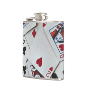 トランプトランプのポーカーゲームクイーンキング フラスク (左)