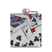 トランプトランプのポーカーゲームクイーンキング フラスク (裏面)