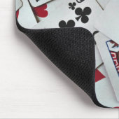 トランプトランプのポーカーゲームクイーンキング マウスパッド (コーナー)