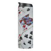 トランプトランプのポーカーゲームズクイーンキング タンブラー (回転右)