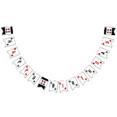 トランプトランプのポーカーハッピーバースデーバナー バンティングフラッグ (全)