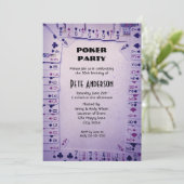 トランプトランプのポーカーパーティー誕生日 招待状 (スタンド正面)