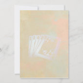 トランプトランプのポーカーパーティー誕生日 招待状 (裏面)