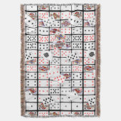 トランプトランプのポーカーユークルブランケット スローブランケット (正面縦)