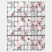 トランプトランプのポーカーユークルブランケット フリースブランケット (正面)