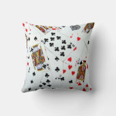 トランプトランプゲーム部屋のトランプのポーカー夜クッション クッション (裏面)