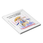 トランプノッチオおもしろいドナルドトランプのアイテム ノートパッド (アングル)