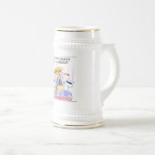 トランプノッチオおもしろいドナルドトランプのアイテム ビールジョッキ (正面右)